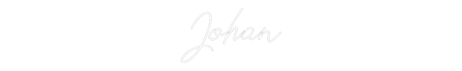 Anpassad neon: Johan