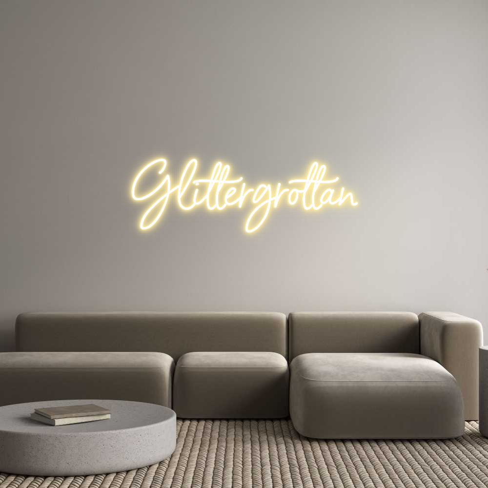 Anpassad neon: Glittergrottan