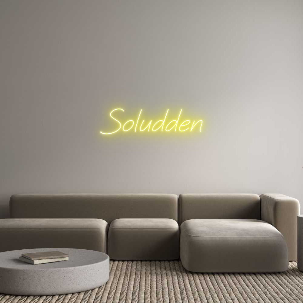 Anpassad neon: Soludden