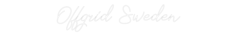 Anpassad neon: Offgrid Sweden