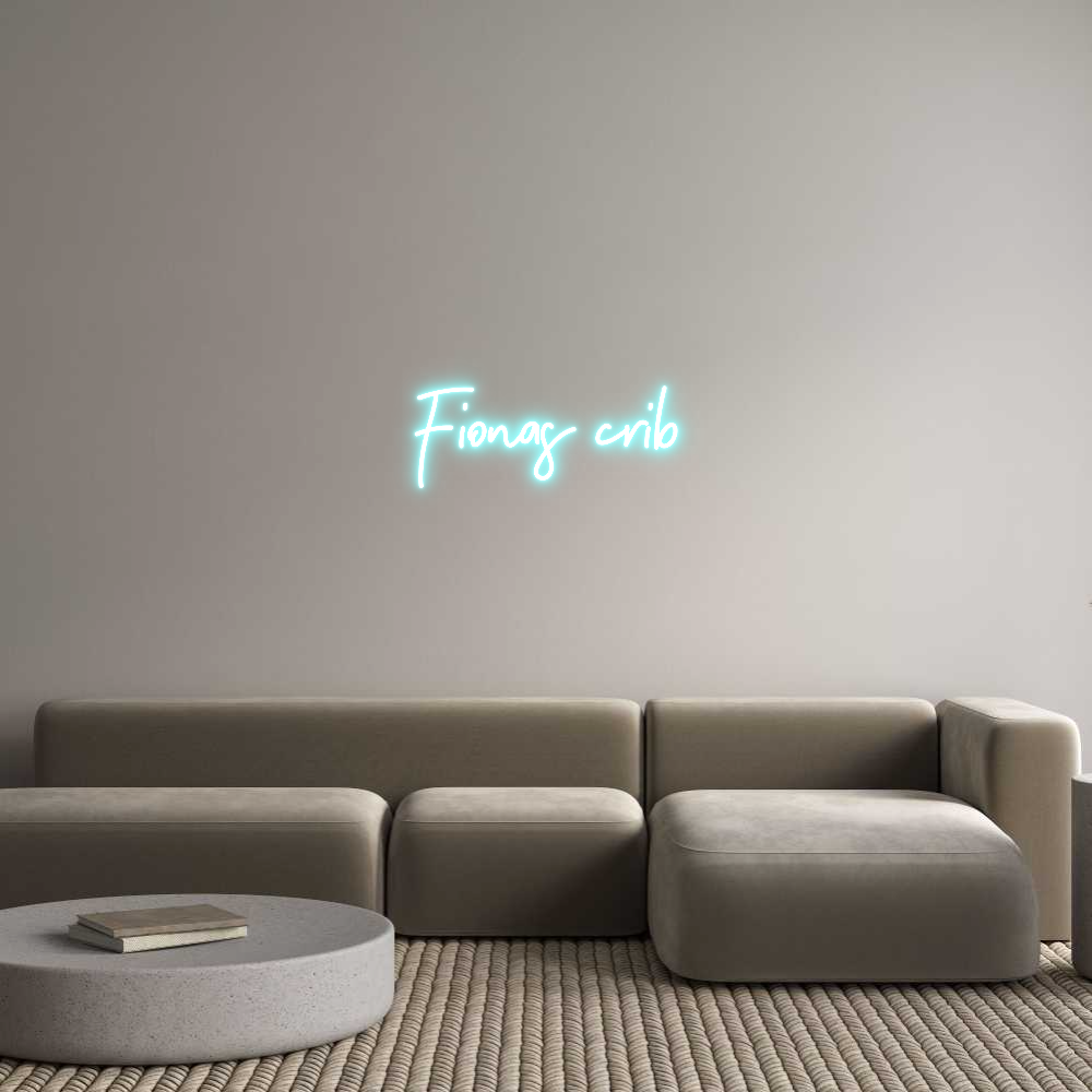 Anpassad neon: Fionas crib