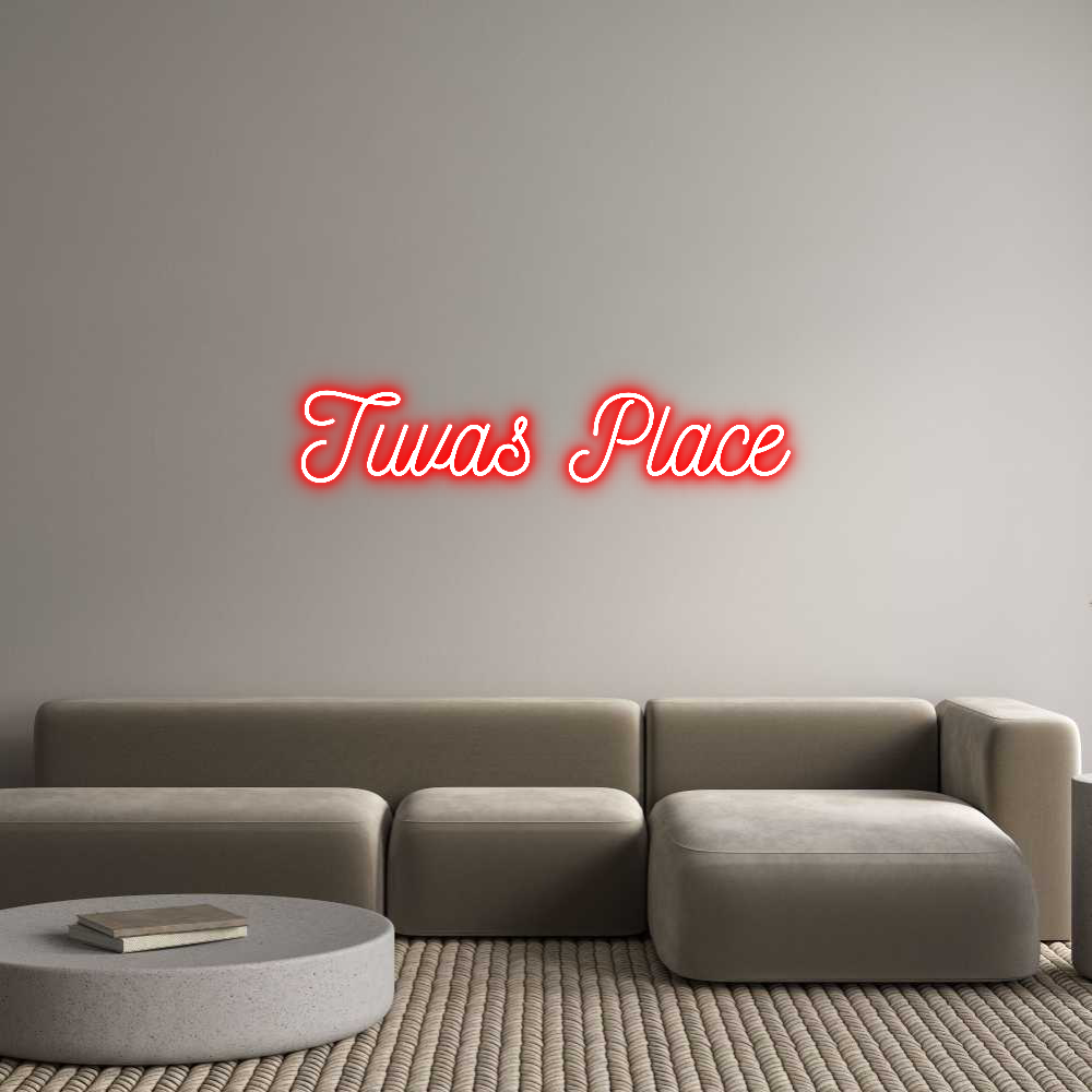 Anpassad neon: Tuvas Place
