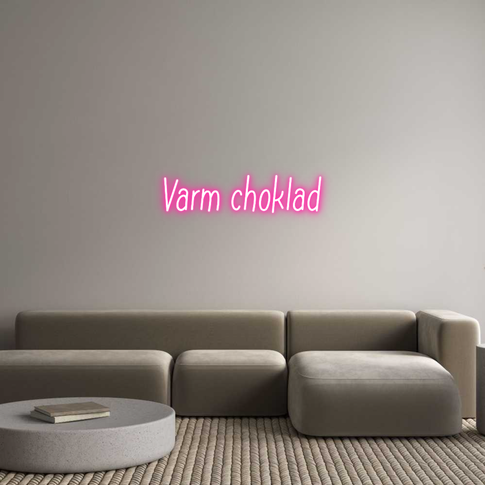 Anpassad neon: Varm choklad