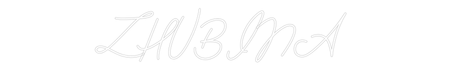 Anpassad neon: ZHUBINA