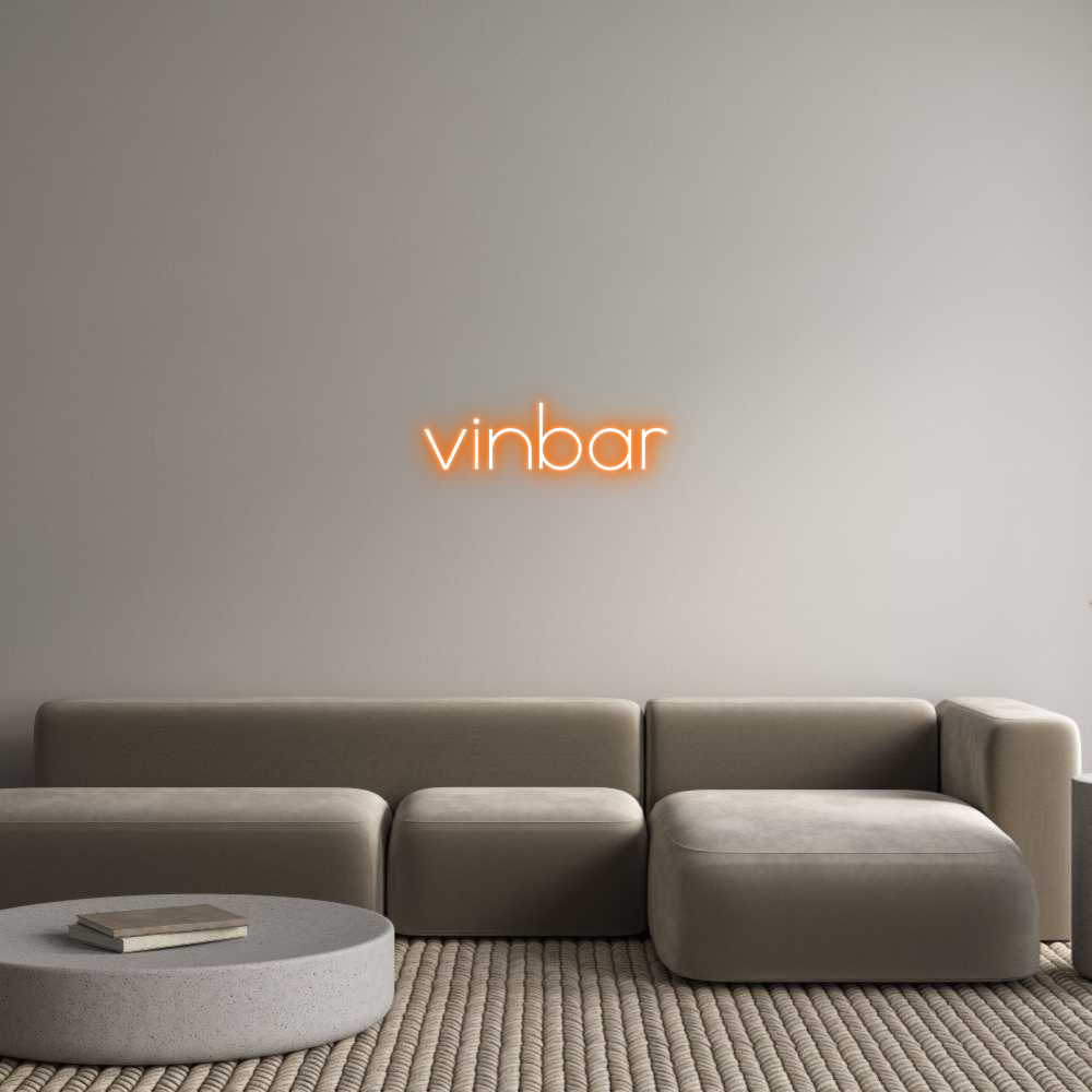 Anpassad neon: vinbar