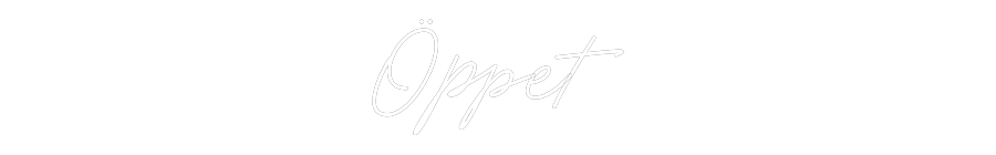 Anpassad neon: Öppet