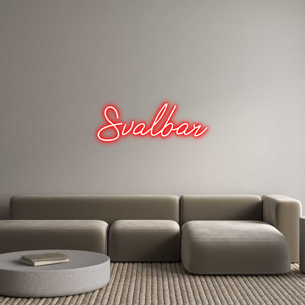 Anpassad neon: Svalbar