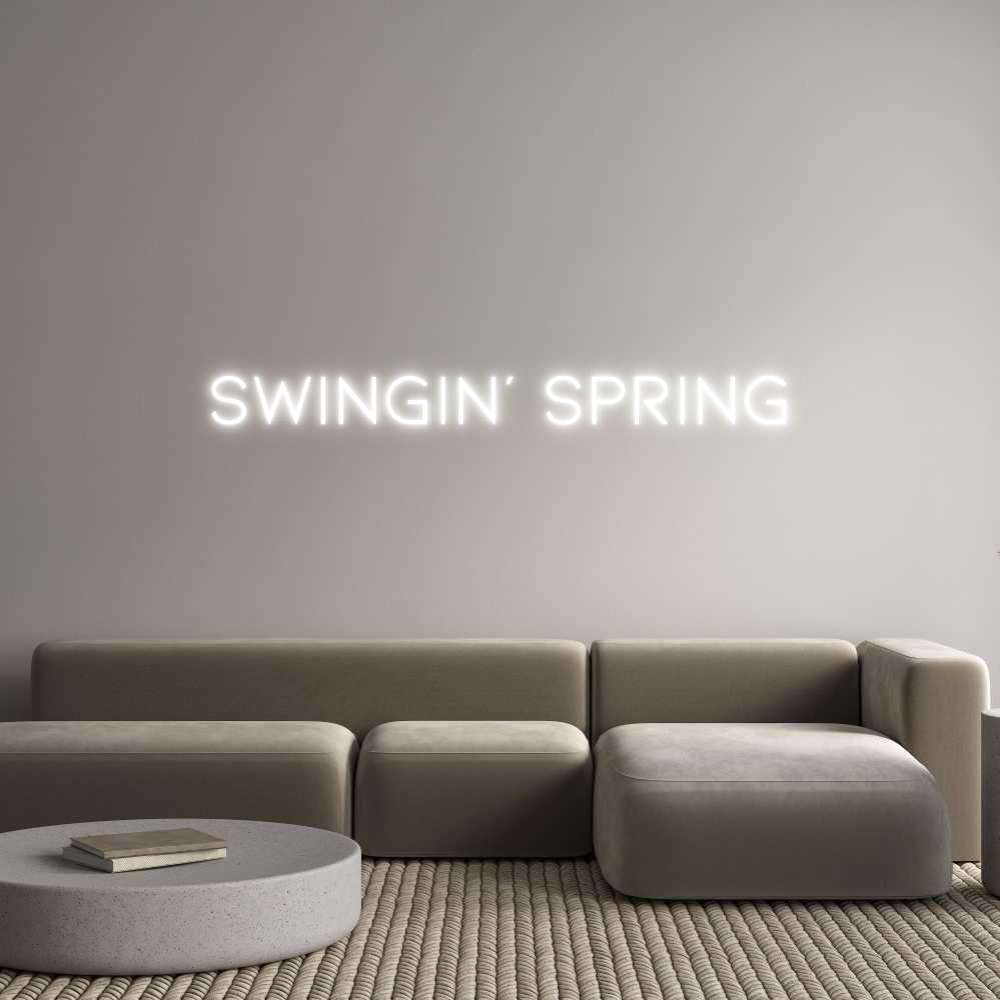 Anpassad neon: SWINGIN’ SPRING