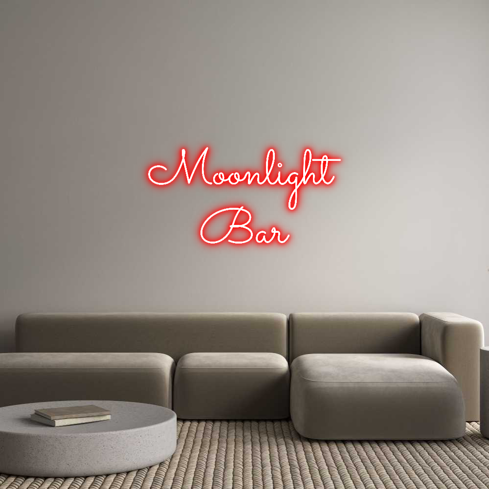 Anpassad neon: Moonlight
Bar