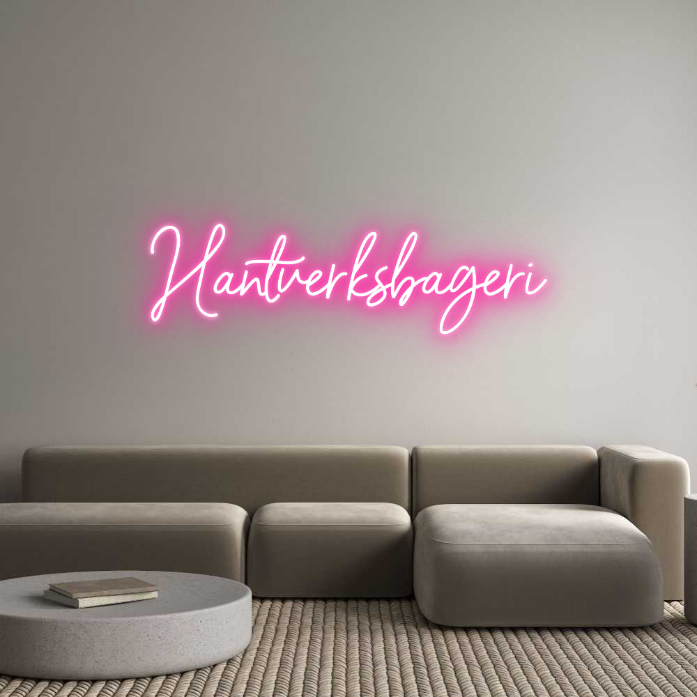 Anpassad neon: Hantverksbageri