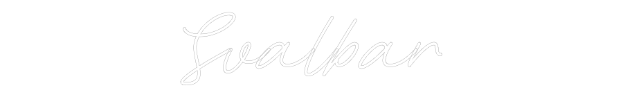 Anpassad neon: Svalbar