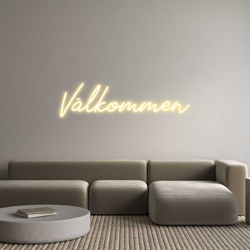 Anpassad neon: Välkommen