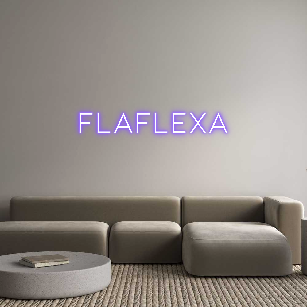 Anpassad neon: Flaflexa