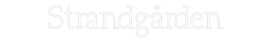 Anpassad neon: Strandgården