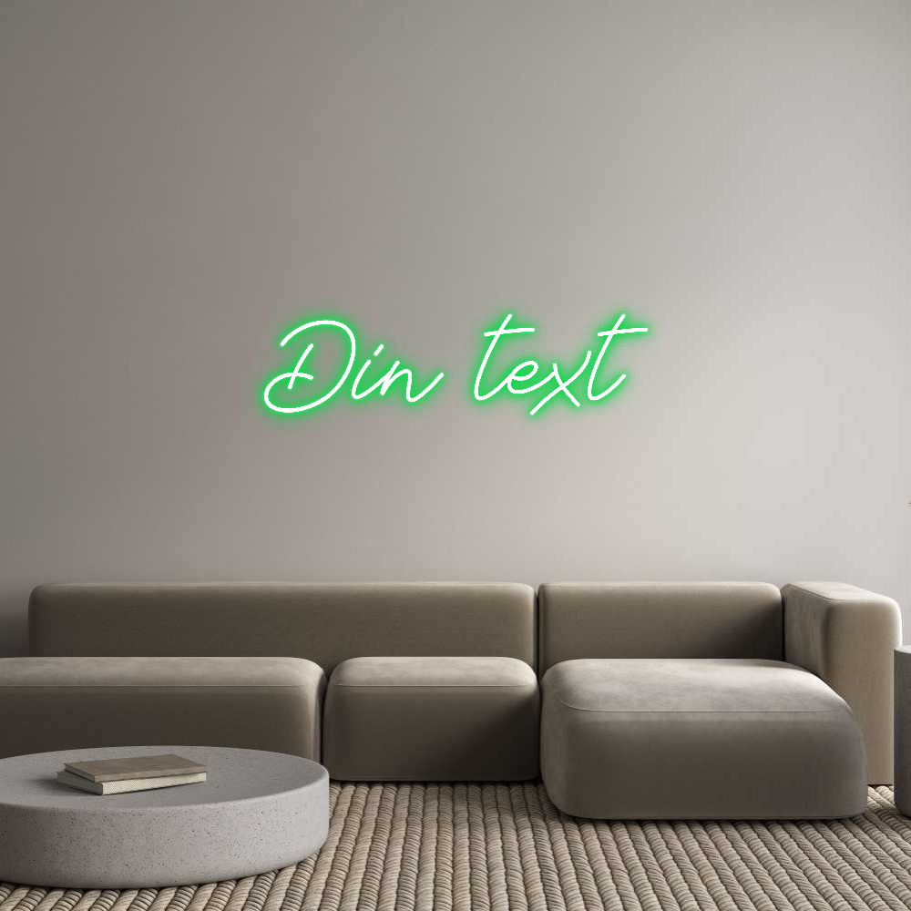 Anpassad neon: Din text