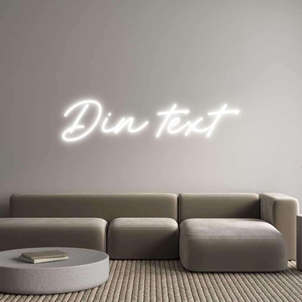 Anpassad neon: Din text