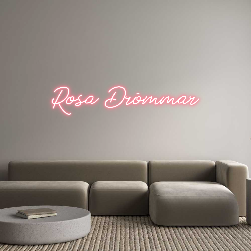 Anpassad neon: Rosa Drömmar