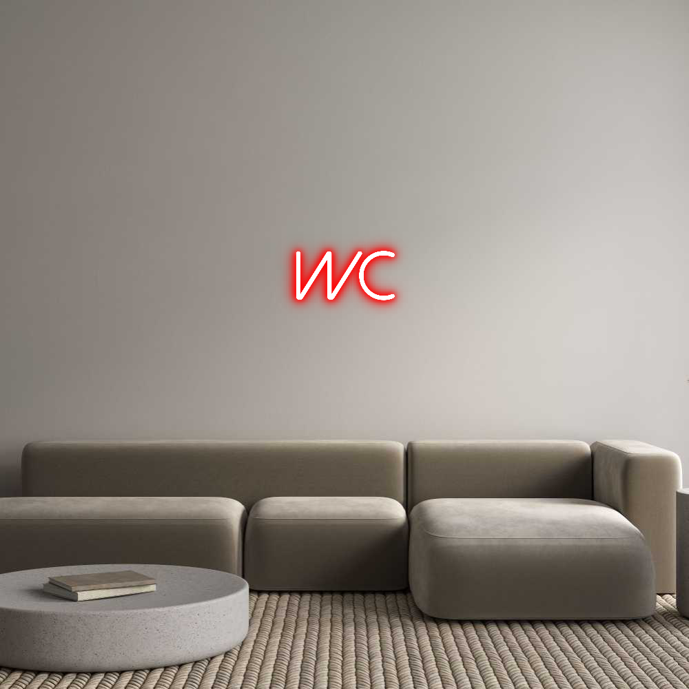 Anpassad neon: WC