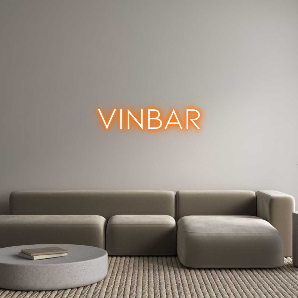 Anpassad neon: Vinbar