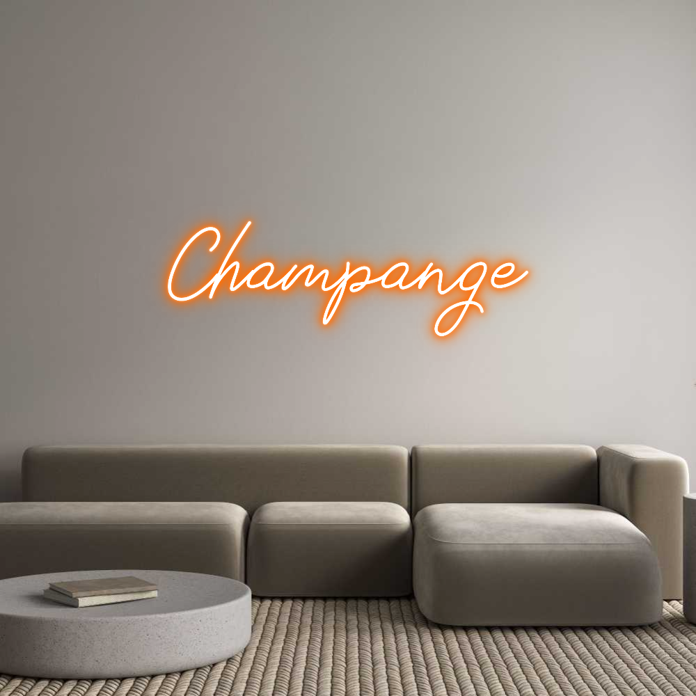 Anpassad neon: Champange
