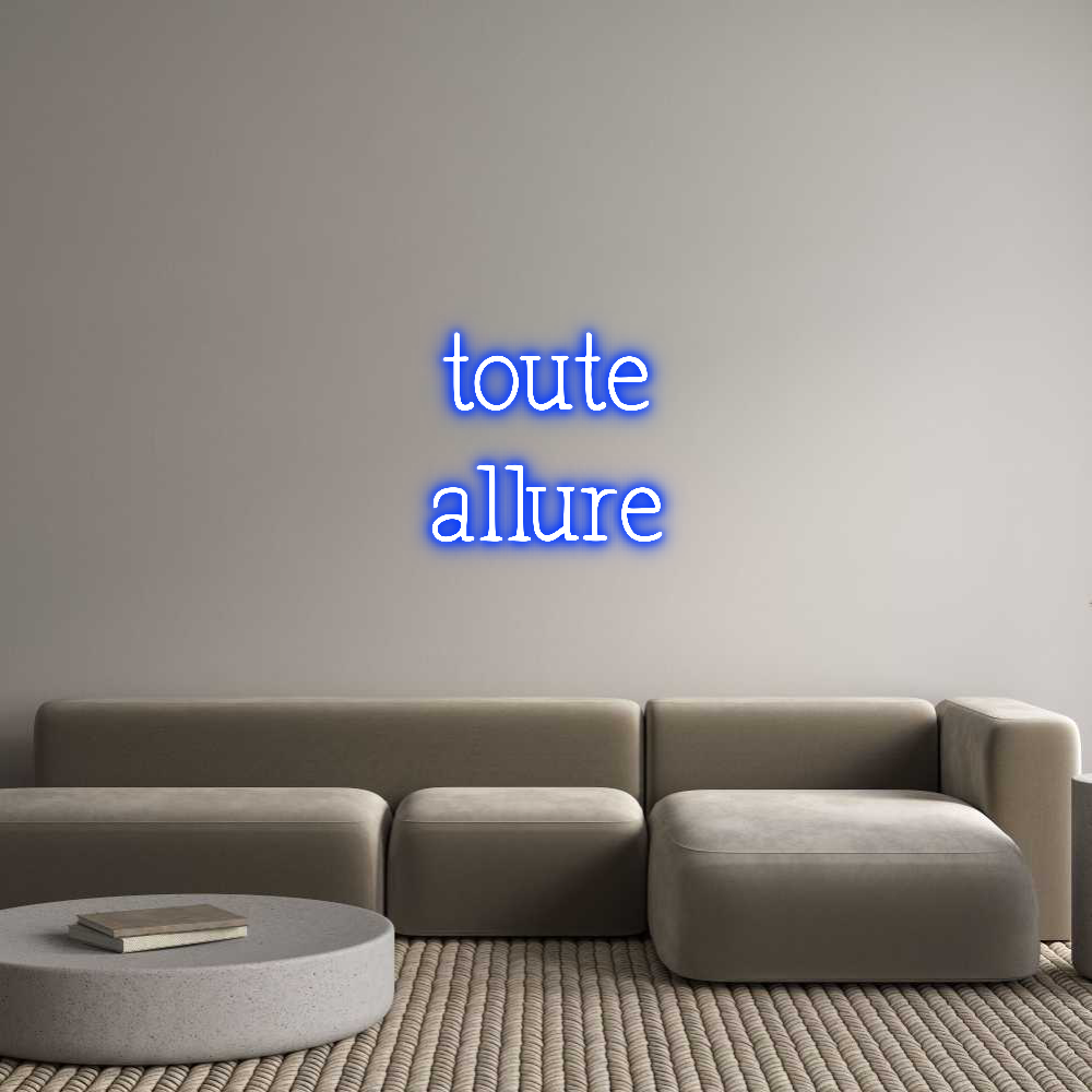 Anpassad neon: toute
allure