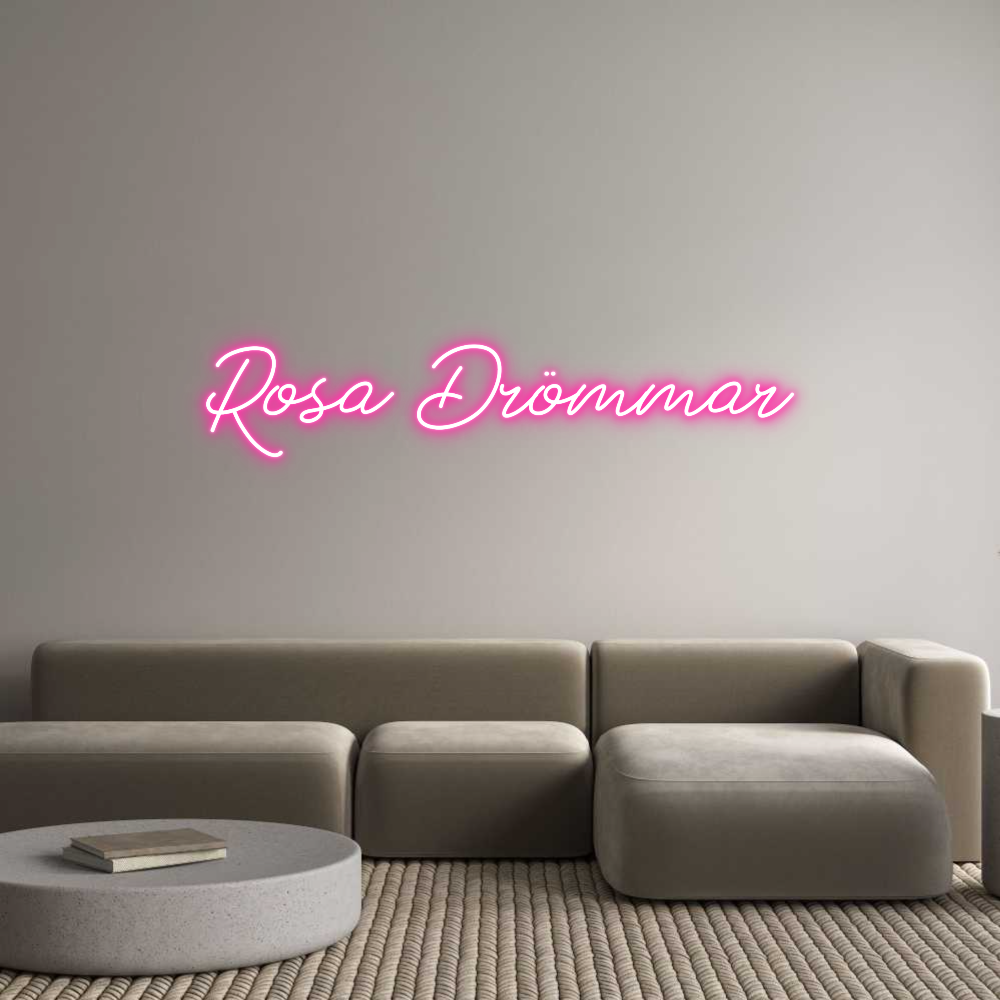 Anpassad neon: Rosa Drömmar