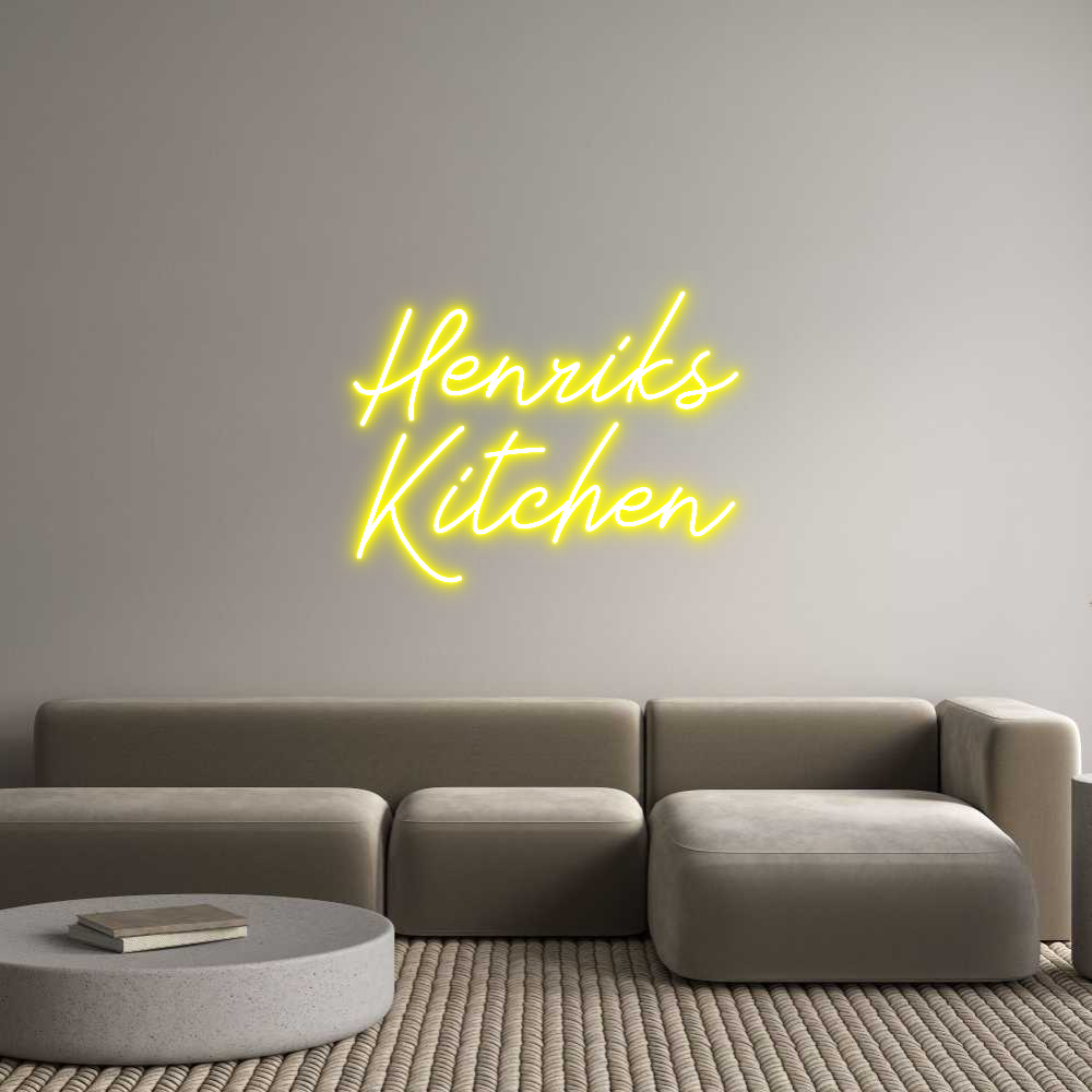Anpassad neon: Henriks
Kitc...