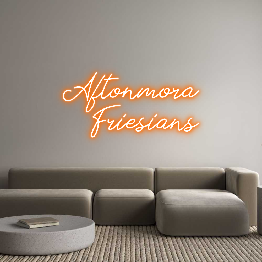Anpassad neon: Aftonmora
Fr...