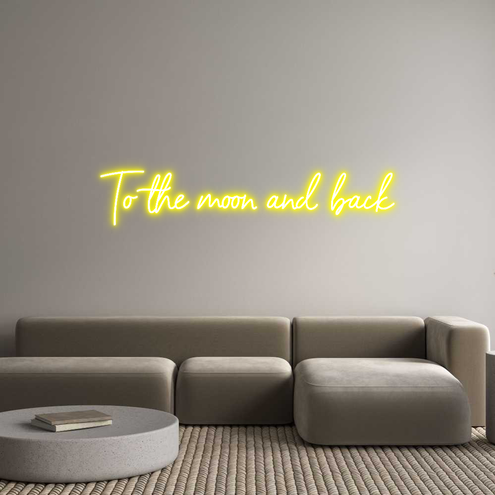 Anpassad neon: To the moon a...