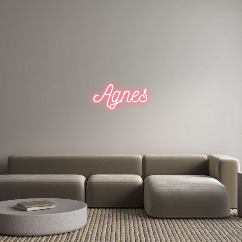Anpassad neon: Agnes