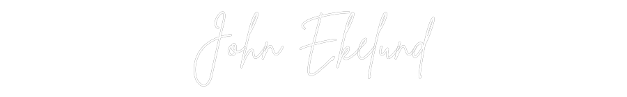 Anpassad neon: John Ekelund