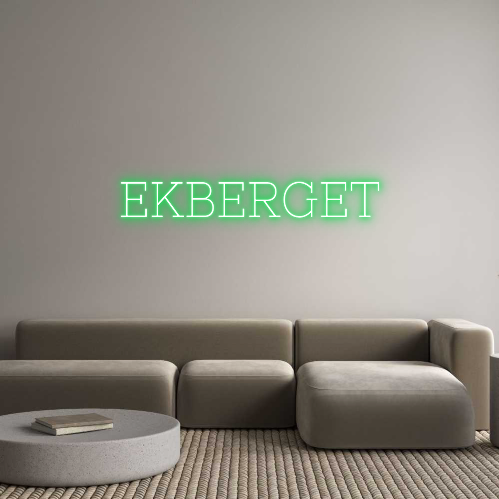 Anpassad neon: EKBERGET