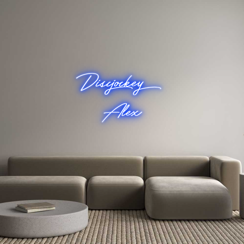 Anpassad neon: Discjockey 
...