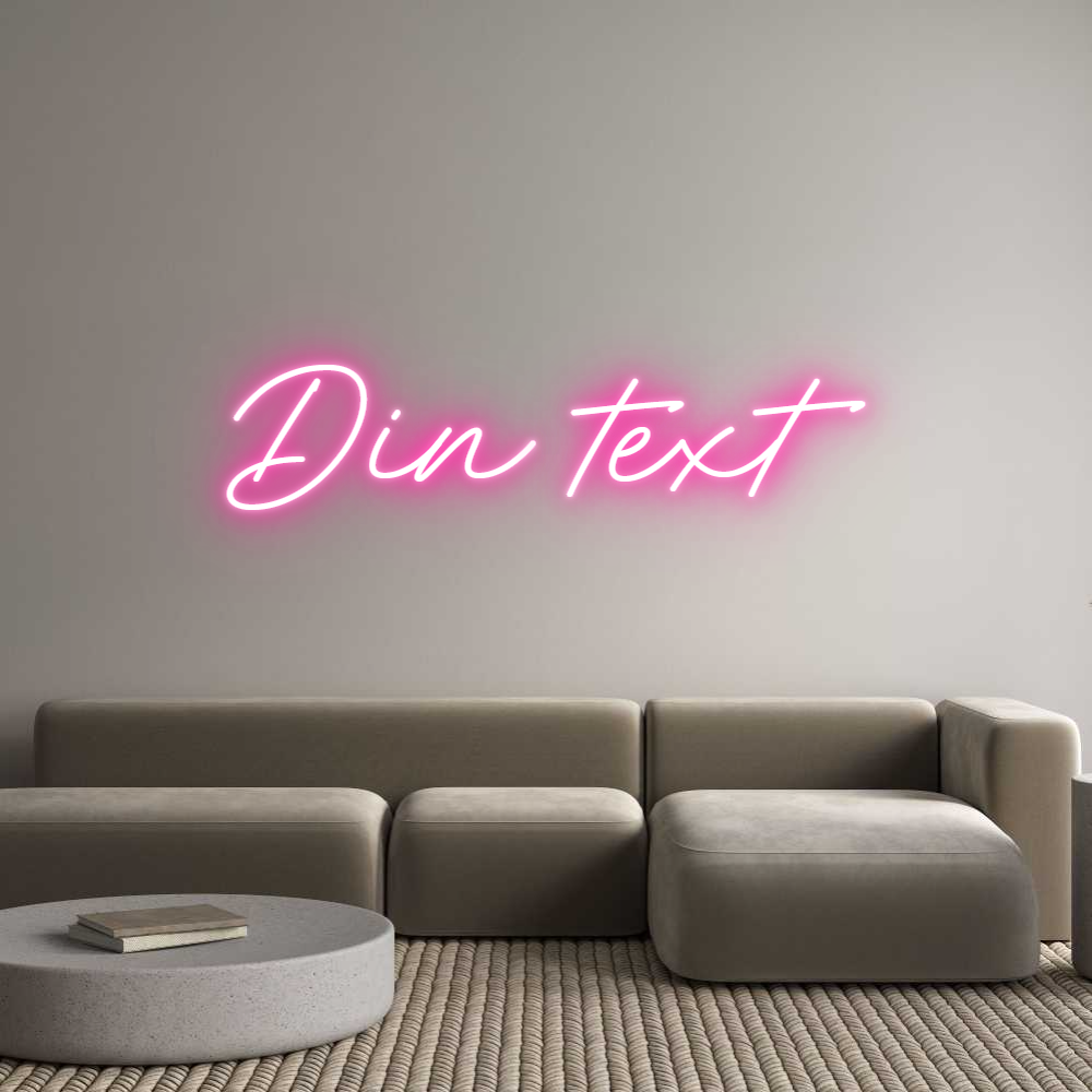 Anpassad neon: Din text