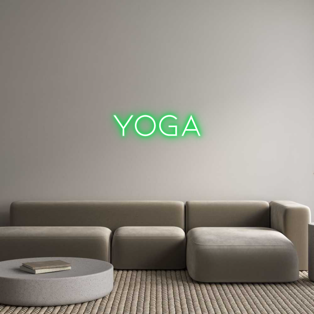 Anpassad neon: Yoga
