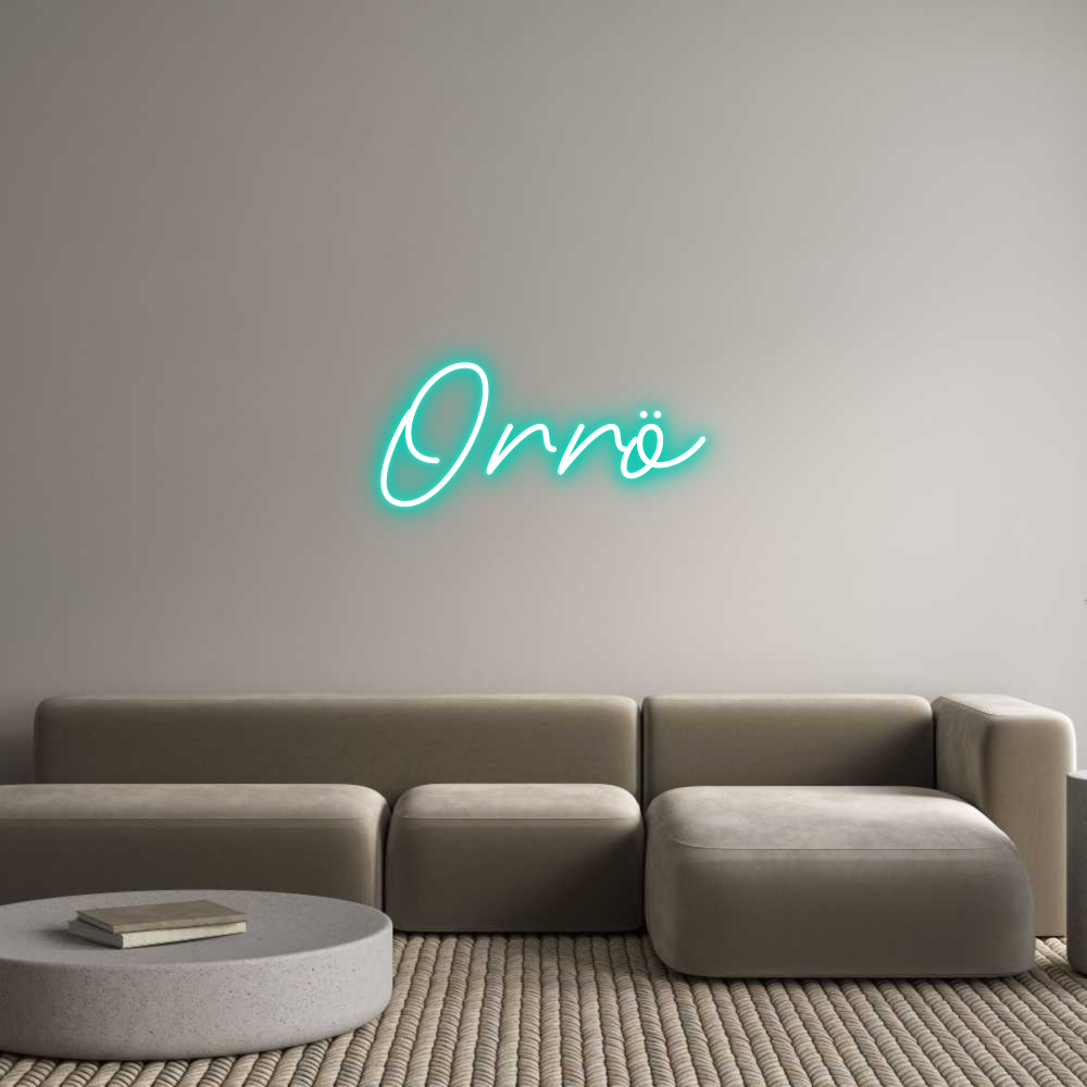 Anpassad neon: Orrö