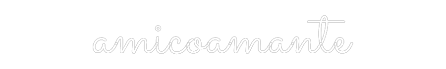Anpassad neon: amicoamante