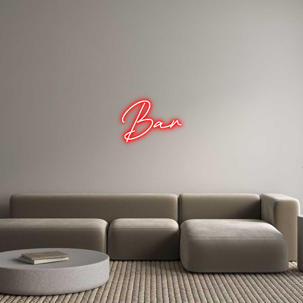 Anpassad neon: Bar
