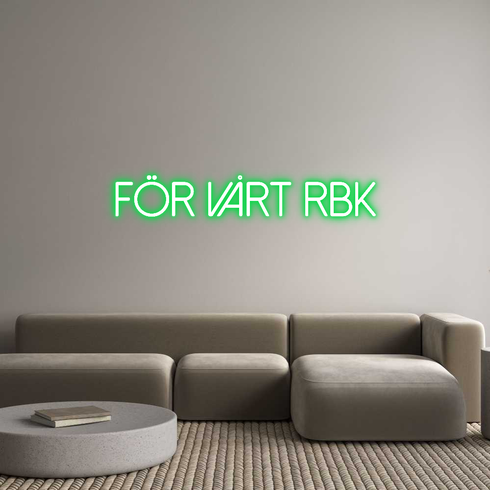 Anpassad neon: För vårt RBK