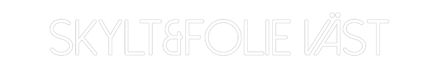Anpassad neon: Skylt&folie V...