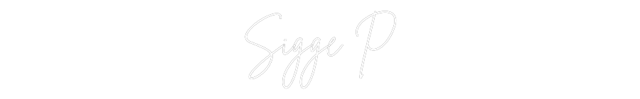 Anpassad neon: Sigge P