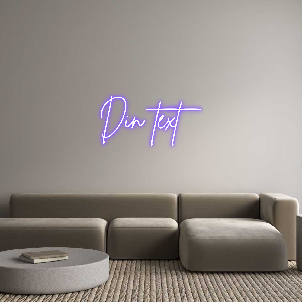 Anpassad neon: Din text