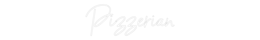 Anpassad neon: Pizzerian
