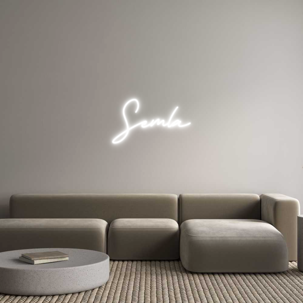 Anpassad neon: Semla