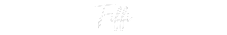 Anpassad neon: Fiffi