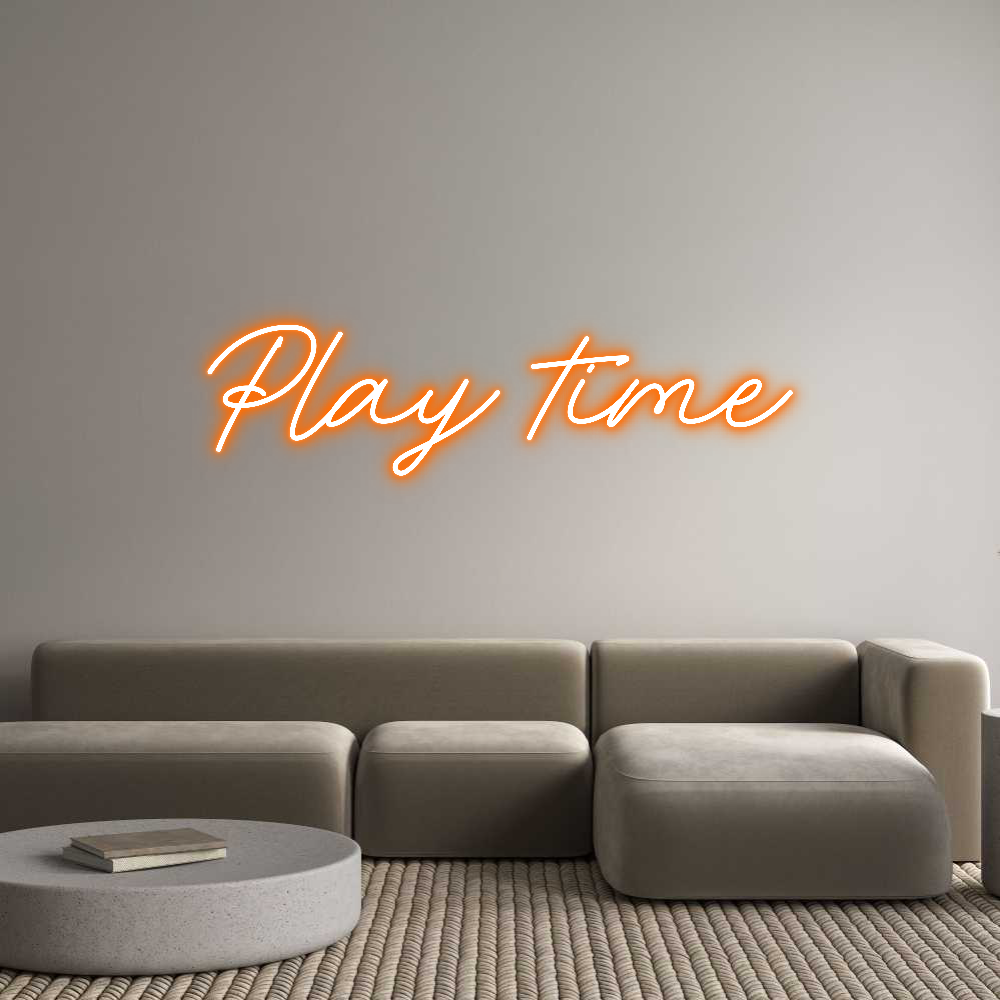 Anpassad neon: Play time