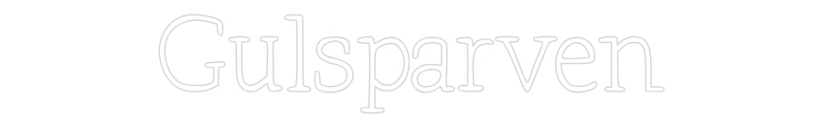 Anpassad neon: Gulsparven