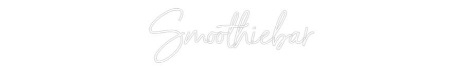 Anpassad neon: Smoothiebar