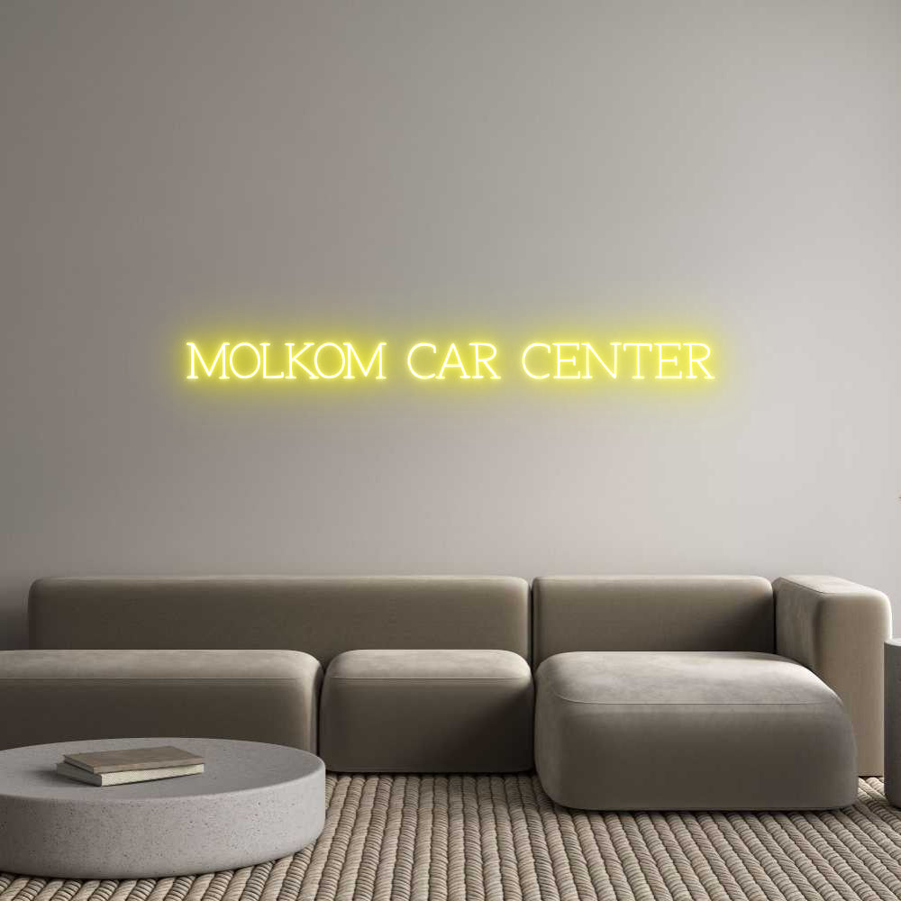 Anpassad neon: MOLKOM CAR CE...