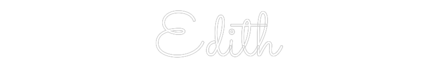 Anpassad neon: Edith
